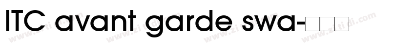 ITC avant garde swa字体转换